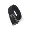 Belts Men S Automatic Slide Buckle Belt Adjustable Nylon Waistband Solid Color Outdoors Tooling Clothes Accessory 125CM