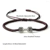 Bracelet à tisser à corde rouge à la mode à la mode pour hommes Bracelets Bracelets Bangles