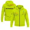 Mens Hoodies Sweatshirts 2023 F1 Spring och Autumn New Mens Breattable Hoodie New Season Petronas Racing Casual Sweatshirt Casual Hoodie