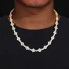 16-24 pouces jaune blanc or plaqué 5 mm cz en pierre de tennis collier punk joelry collier chaînes pour hommes femmes cadeaux