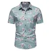 Herren lässige Hemden 2023 Stylish Printing Hawaiian Aloha Shirt Herren Sommer Kurzärmel Beach Herren Urlaubsfeier Urlaub Kleidung S-3xl