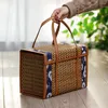 Dinnerware Sets Fruit Basket Storage Decorative Bamboo Handheld Woven Outdoor Picnic Wicker Folding Fruits