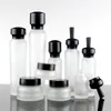 Opslagflessen Hoogwaardige 100 ml Lege matte lotionpompfles Groothandel glas voor dispenser -navulbaar