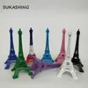 Oggetti decorativi Figurine da 7 pollici18 cm Metal colorato colorato fulcro della torre eiffel per il matrimonio decorazioni per la casa accessori 230812