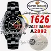 EAST ip1626 Unisex Mens Womens Watch 38mm A2892 Automatic Super Ceramic Case Black Dial Diamonds Markers Ceramic Bracelet Super Edition eternity Fashion Watches