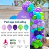 Other Event Party Supplies 1 Set Kids Birthday Balloon Arch Tiffany Blue Light Green Purple Garland for Baby Shower Boys Decorations 230812