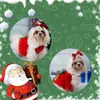 Hundebekleidung H55A Katzen Weihnachtskostüm Kleider Santa Winter Kleidung rote Hautfreunde Po -Haustierzubehör