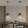 Hängslampor matsalskronor nordisk kreativ träkorn färg sovrum sovrum lampa enkel modern japansk vintage bordsfält