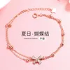 De nieuwe trend S925 Sterling Silver Bracelet for Women's Advanced Sense, Light Luxury en Small Market Design, Double Layer Handicraft, Student Gift