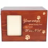 Other Cat Supplies 1 Pet Urn Box Dog Urns Cremation Memorial Keepsake Pet Cinerary Casket Wooden Ash Dogs Memory Cat Funeral Frame Bone Casket Or 230812