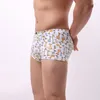 Underpants KWAN.Z Men Underwear Boxer Cartoon Print Cotton Ropa Interior Hombre European Size Calzoncillo Men's