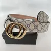 Fashion Classic Men Designer Belts damskie męskie litera swobodna gładka klamra luksusowe pasek szerokość pasa 3,8 cm z rozmiarami pudełek 105 -125 cm Małe białe pudełko