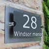 Садовые украшения настройка дома номер плиты акрил современный домик адрес адрес двери.