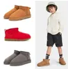 Mini Boy girl children Kids snow boots Sheepskin Plush fur keep warm boots with card dustbag Small 5281 Ankle Soft comfortable Casual shoes boots Beautiful gifts