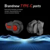 Motorcycle Interphone Bluetooth Headset Casque Interphone Interphone Full-Duplex Imperproof Sans Wireless Noise Reduction Motorbike Walchie avec FM279D