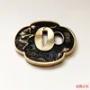 Objetos decorativos Figuras de bronze raro cobre esculpido tsuba fuchi kashiras menuki peças para espada japonesa samurai wakizashi katana tanto acessórios nice 230812