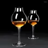 Wine Glasses Lead-free Crystal Goblet Tasting Glass Creative Cocktail Whiskey Cup For Party Bar Kitchen Restaurant Wedding Drinkware