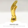 Autre Home Garden Football Glove Trophy Baseball Decor Cup Cup gardien de but Gold récompense Mini Medal ABS Soccer Award 230812