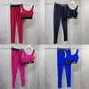 Lettere da donna stampate da donna sexy da donna senza maniche da yoga sport sports casual palestra yoga set da jogging top gambings