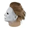 Party Masks Halloween Horrible Michael Myers Mask Latex Head Masks With Hair Full Face Halloween Cosplay Horror Movies Rollspel 230812