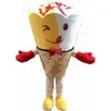 Nouveau costume de costume de mascotte de glace pour adulte fête d'anniversaire de Noël Halloween Saint-Valentin de Pâques Carnaval