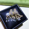 Brooches MeibaPJ 10-11mm Big Natural Semiround Pearl Bird Corsage Brooch Fashion Sweater Jewelry For Women