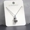 Everfast 5pc/lot diy vintage 3d cavalo aço inoxidável pendente personalizado cultura chinesa animal zodíaco colar de cavalos homens jóias memorial jóias sn200