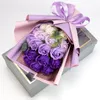 Decoratieve bloemen 18 Roses Soap Bouquet Gift Box Xmas Birthday Valentine Wedding Gifts Flower Mother's Day 520