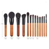 Makeup Brushes 14pcs/set Set 2023 Wooden Handle For Foundation Powder Blush Eyeshadow Concealer Make Up Brush Tool T14010