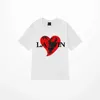 Chemises Lanvins T-shirts pour hommes T-shirts classiques de mode de créateur Lettre de poitrine imprimée Chemise Lanvin High Street Lanvis T-shirts Chaussures Coton T-shirts amples Coton 8083