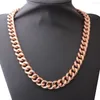 Chains 13/15mm Gold Black Silver Color Top Quality Polished Stainless Steel Men Women Chain CURB CUBAN Necklace Or Bracelet Jewelry