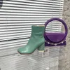 Autumn and Winter New Ankle Boots Side Pull Short Boots Round Thick Heels Versatile and Stylish