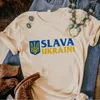 Frauen T -Shirts Ucraina Ucrainia Ukraine Shirt Frauen Designer Y2K Harajuku Tee Frau 2000er Jahre Kleidung