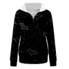 Women's Hoodies Halloween Printed Fashionable Casual Long Ladies Sleeve Winter Shirts Weather Sweatshirt Athletic Women