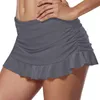 Active Shorts Women's Swirt Swirt o wysokim poziomie krotnie kostium kąpielowy Zbudowany w dnach dla kobiet sportowych jogi