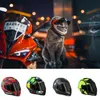 Костюмы для кошек Атубан маленький домашний мотоцикл шлема шлема кошачья собака щенки мини -шлемы на полном лице