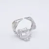 2023 Fashion New Japan South Korea Hot Selling S925 Sterling Silver Versatile Micro Set Zircon Irregular Opening Ring