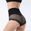 Shapers de renda sexy de feminino com cintura alta corenda calça de barriga