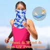 Scarves Camo Cover With Ear Loops Dust Wind Sun Protective Anti-UV Silk Outdoor Neck Gaiter Scarf Bandana Breathable Hiking