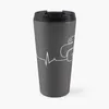 Botellas de agua Soy un programador Tengo Python Heartbeat Travel Coffee Mugs Creative