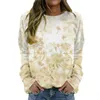 Maglioni da donna a maniche lunghe a maniche lunghe con stampa floreale maglione top leopardo camicie a maniche corte per donne 2xl