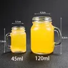 Weingläser 4 Stcs Mini Mason Jar Becher Glas Set mit Griffe Whisky Trinkglasumlungen 230812