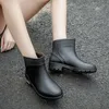 Boots de pluie Boots d'eau femme pluie Chaussures caoutchouc
