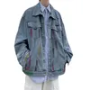 Giacche da uomo giacca per perforazione in jeans Couple corean Trendy Spring e Autunno Sciose Fashion Versatile Top