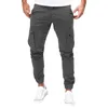 Pantaloni da uomo maschi primaverili casual casual lavoro cargo slim fit witwel gamba dritta gamba lunghi pantaloni con multi