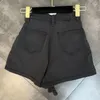 Kjolar 2023 sommar för kvinnor med fickor vintage midi elegant sexig tvättlast shorts mini denim hög midje stickade damer asymmetri kjol