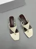 Pantofole 2023 serratura in stile il piede donne estate estate infrasoli sandalo con tacco