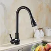 Rubinetti da cucina vidric ly è arrivato tira fuori rubinetto oro/cromo/nichel/mixer a lavandino nero tocco a 360 gradi Swival Taps Kitche