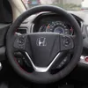 Synthetic Leather Car Steering Wheel Cover For Honda CRV Crv 2012 2013 2014 2015 2016 J220808241H
