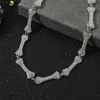 Colliers pendants Hip Hop Dix section Collier osseux Collier Rhingestone Crystal Choker Neck Fashion Gothic Punk Party for Women